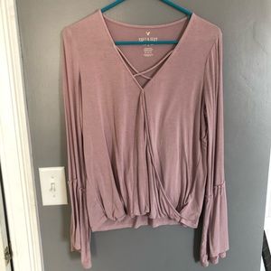 Pink Crossbody shirt